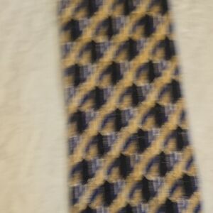 Stylish Blue and Gold Men's Tie